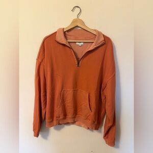 Orange Quarter Zip